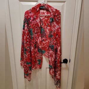 💟 Vintage Lilly Pulitzer Floral Murfee Scarf